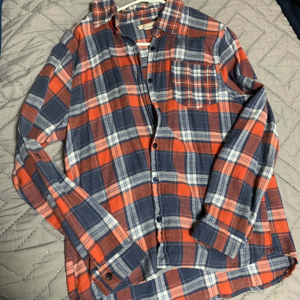 Red and blue flannel